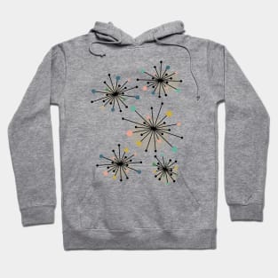 Mid Century Modern Atomic Starburst Hoodie